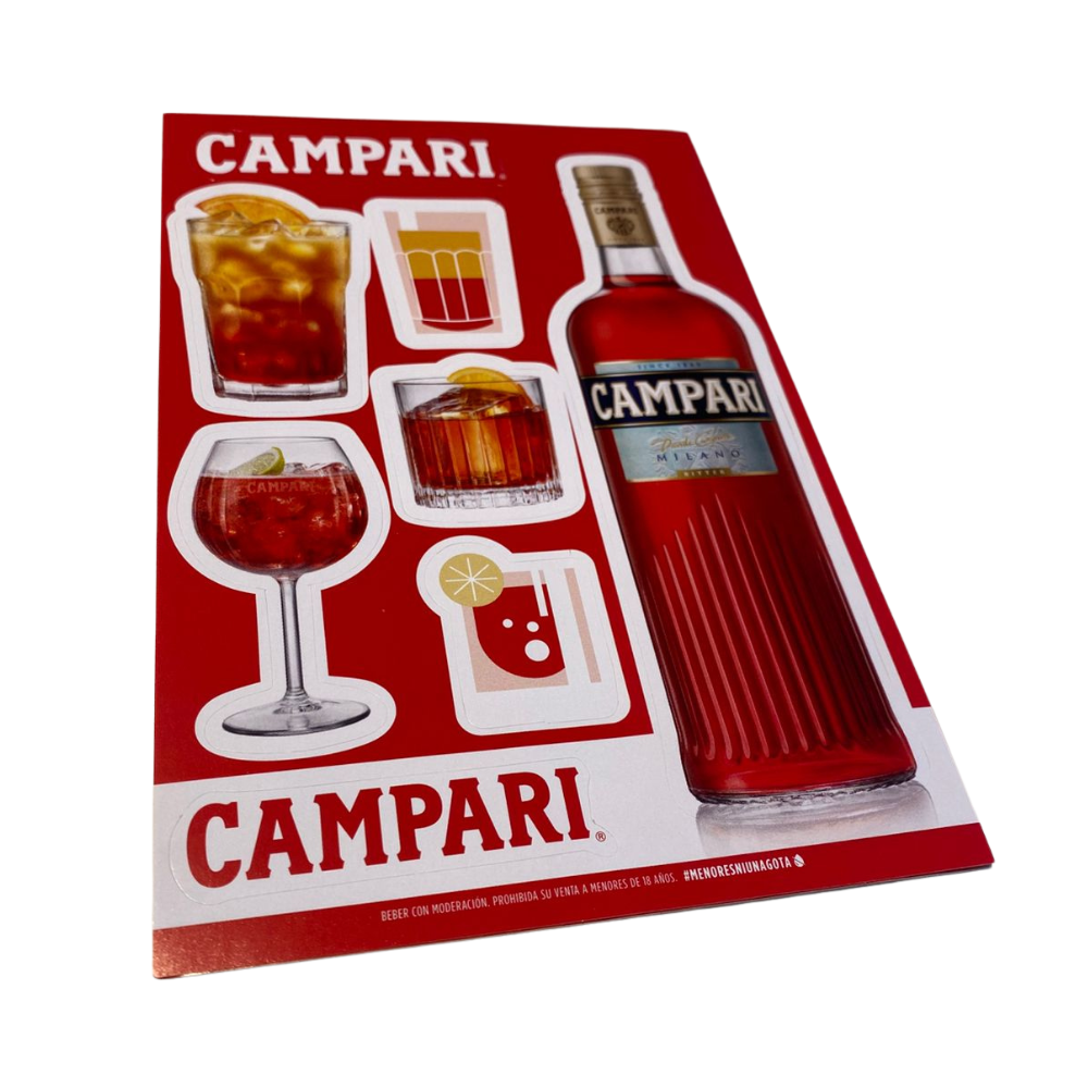 Plancha Sticker Campari
