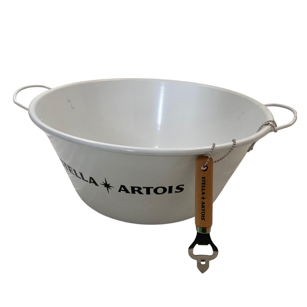 Fraperon Stella Artois con Cadena y Destapador Blanco