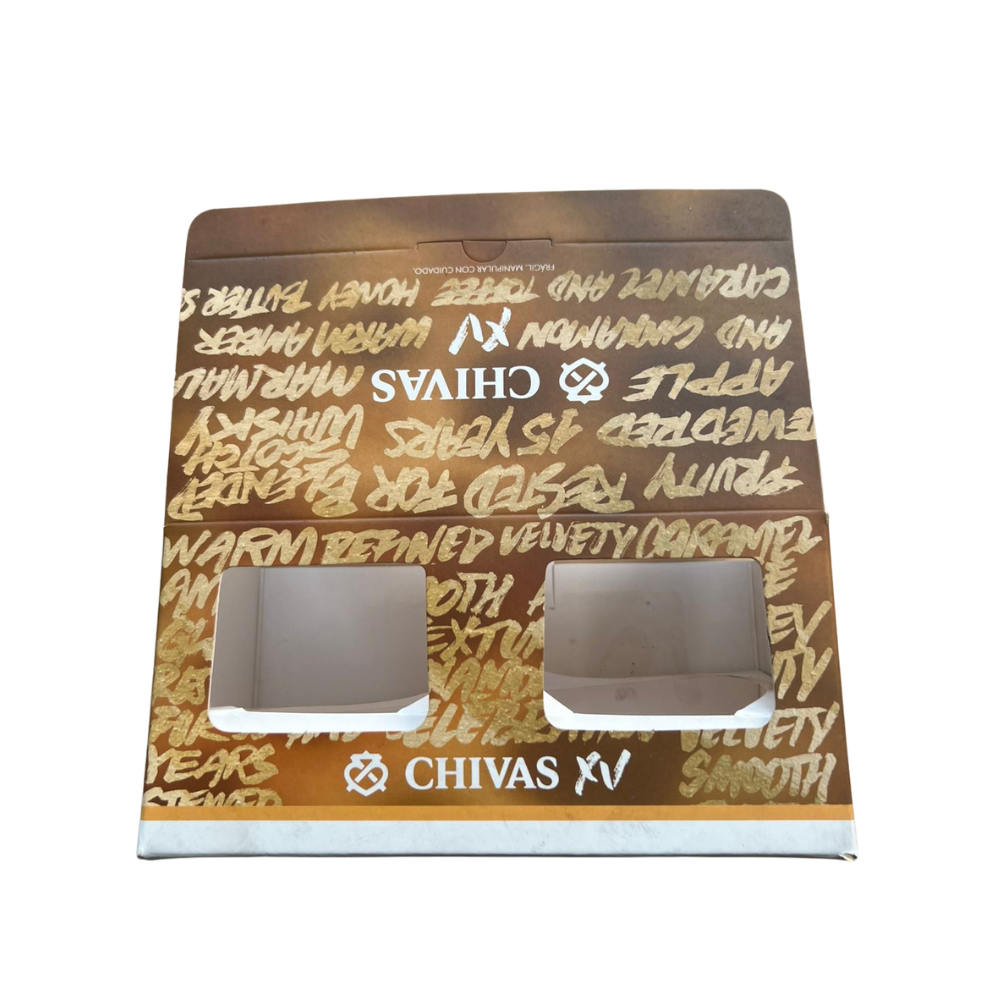 Estuche Chivas XV 2 vasos armados